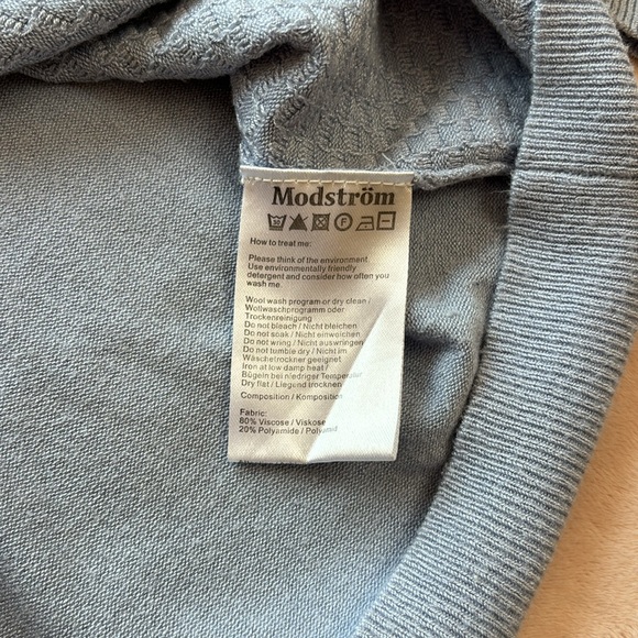 Modstrom Crewneck Sweater Periwinkle Size S - Picture 6 of 7